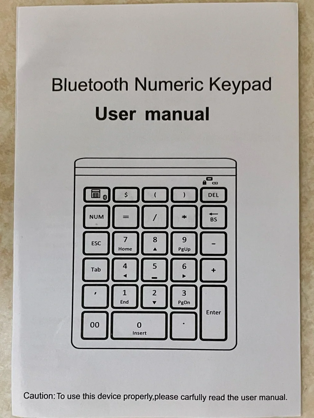 Lekvey Bluetooth Number Pad 28-Key Wireless Numeric Keypad for Laptop PC Black